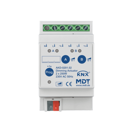 KNX Dimmer Actuator 2F 250W AKD-0201.02
