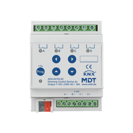 KNX Dimmer Actuator 4F 1-10V AKD-0410V.02